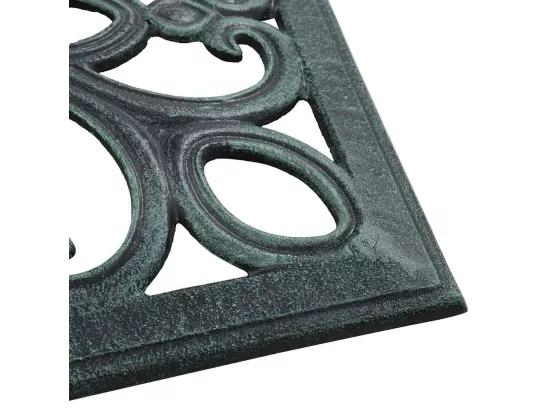 Socle de parasol vert 12 kg 49 cm fonte