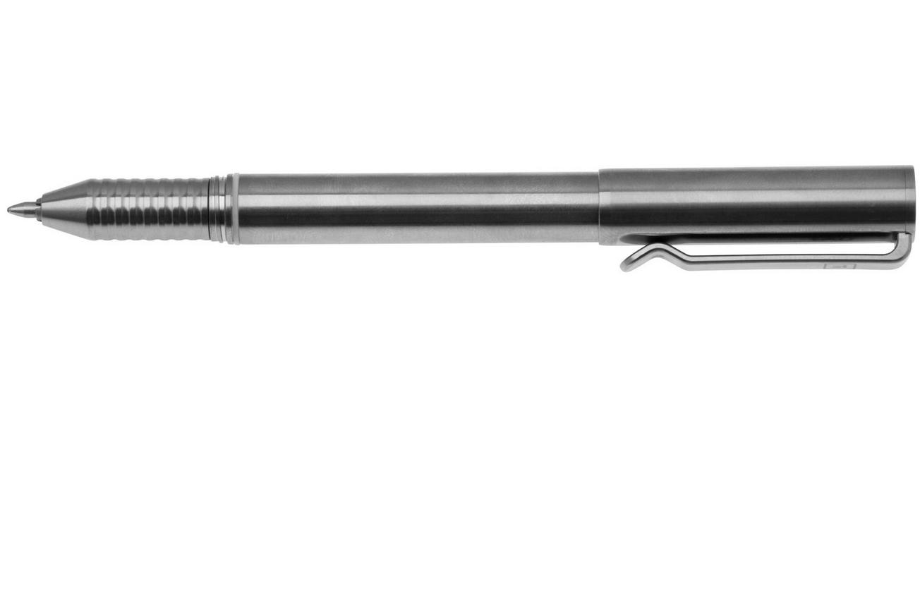 Big Idea Design Ti Arto EDC Pen ARTO-RW Machined Raw Titanium, ultimate refill friendly everyday carry pen