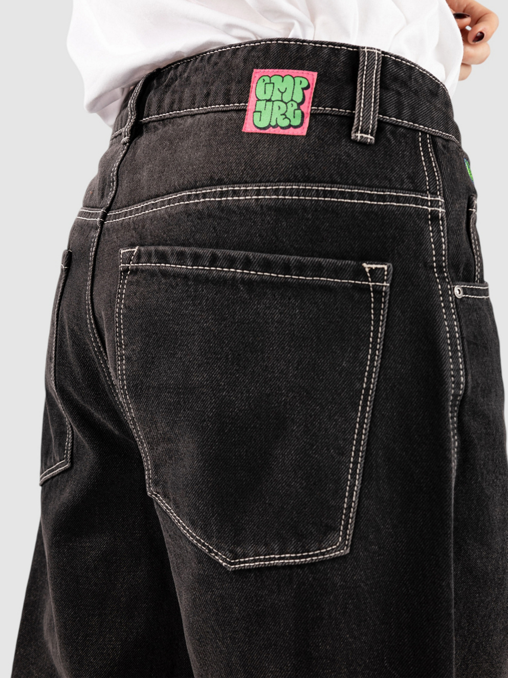 Empyre Extent LR Wide Leg Jeans black marble