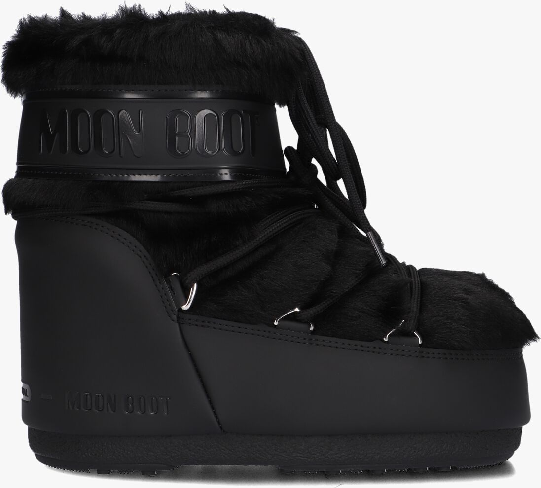 MOON BOOT zwarte moon boot  icon low faux fur
