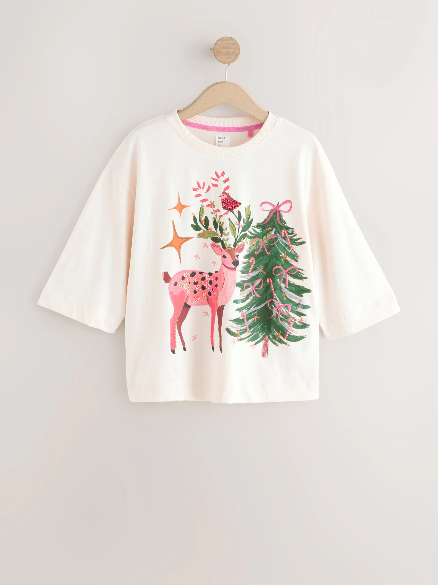 Naturel hert - Pyjama met korte mouwen