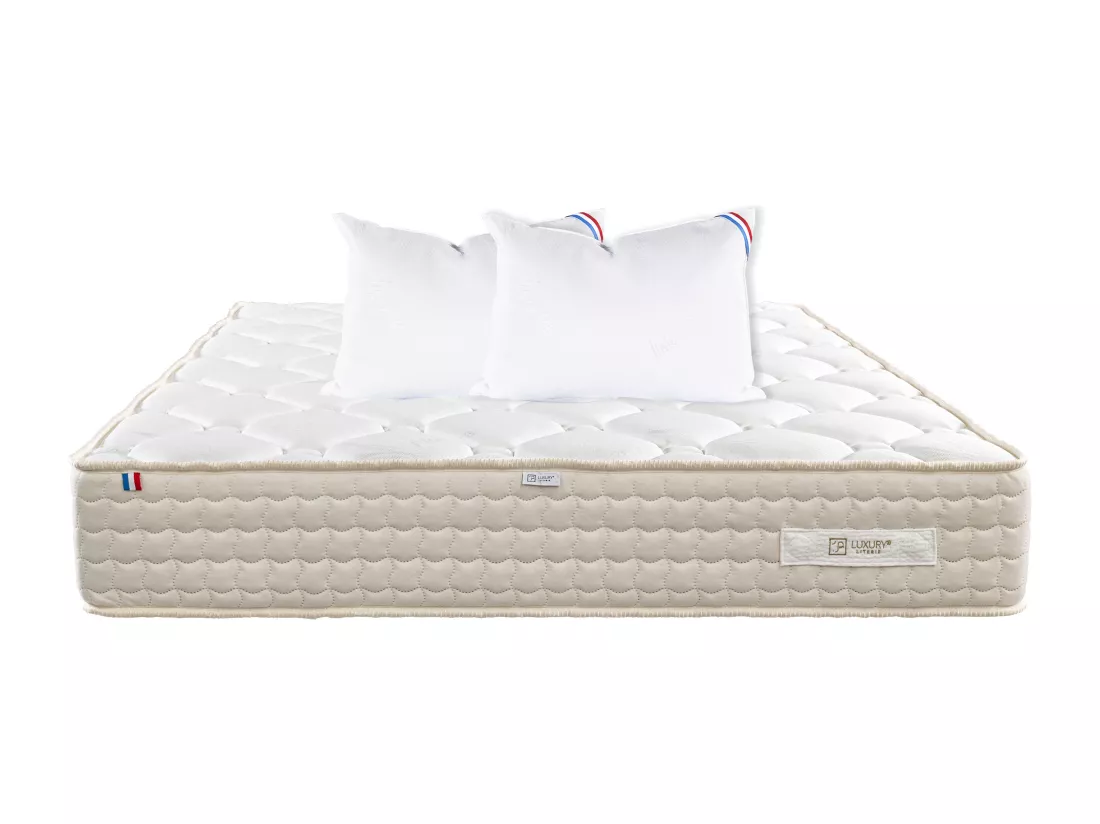 Matelas 180x200 cm, Sublime, 20 cm, mémoire de forme, ferme + 2 oreillers
