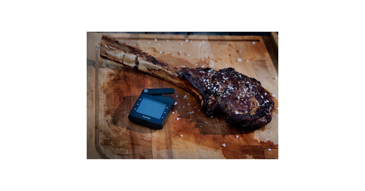 HerQsProfessional BBQ Thermometer  (Zwart, herQs004 | temperatuurbereik tot 300 °C)