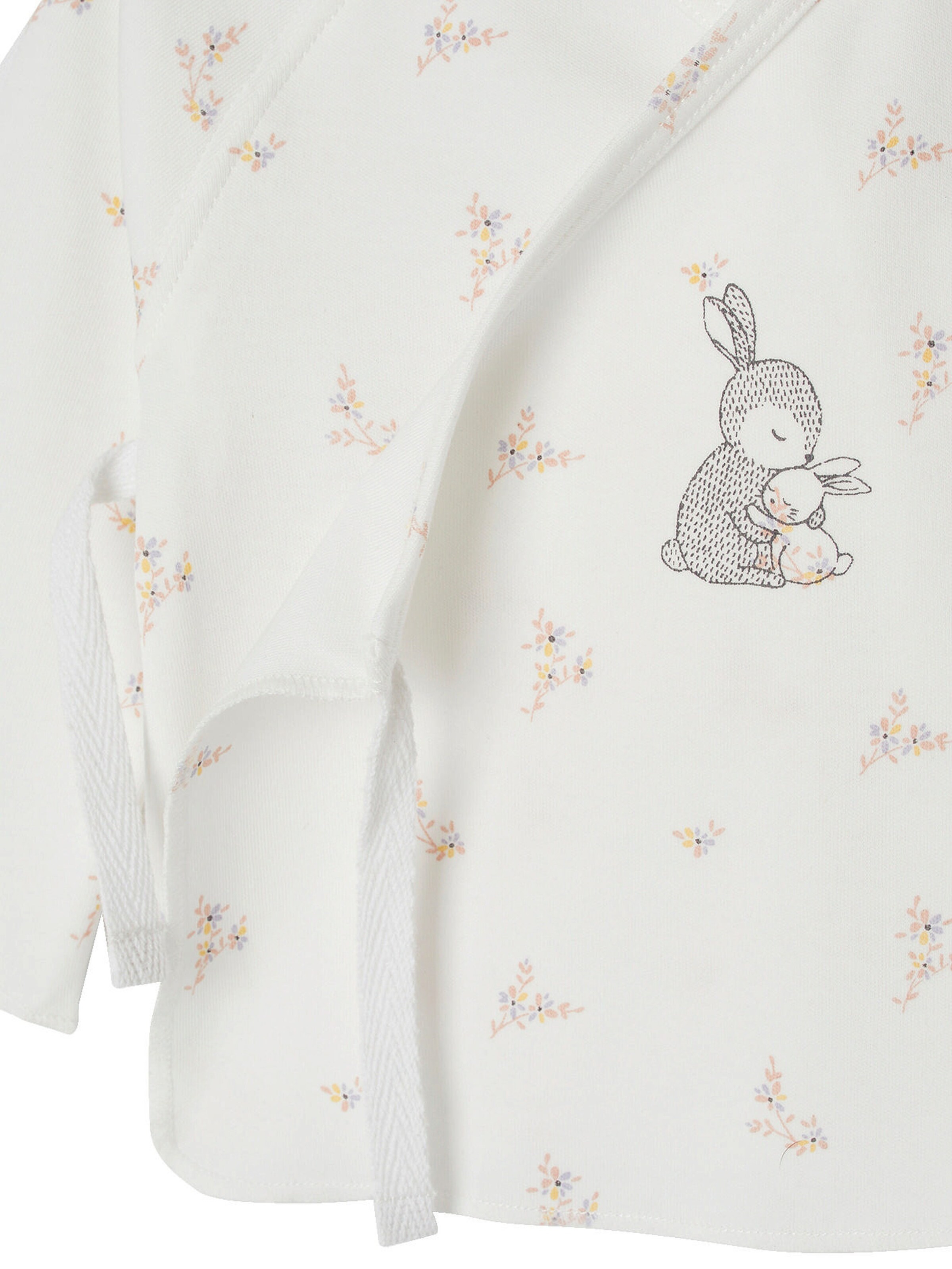 Vertbaudet Bio-Kollektion: Baby Wickeljacke BASIC wollweiß