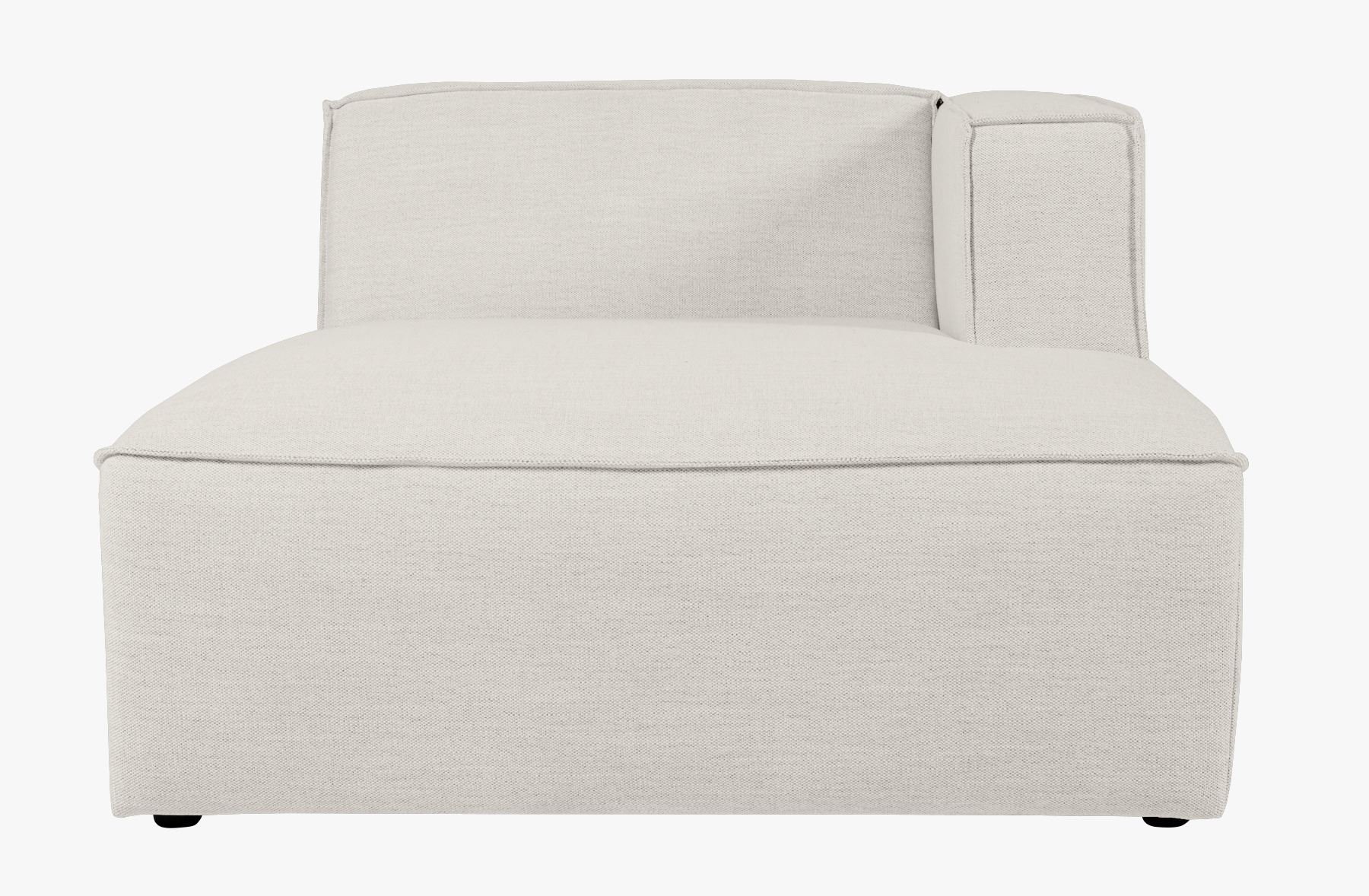 Modulsofa sjeselong høyre natur - 114x154x73 cm