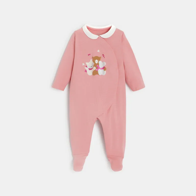 Dors-bien jersey câlin rose bébé fille Rose
