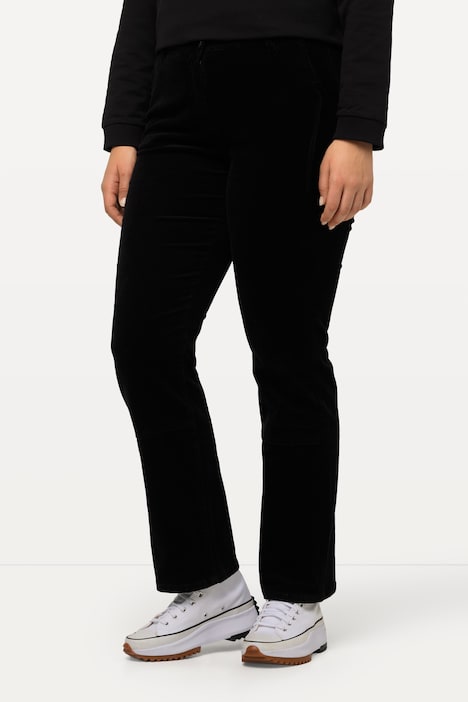 Cordhose Mandy, weites, gerades Bein, Komfortbund