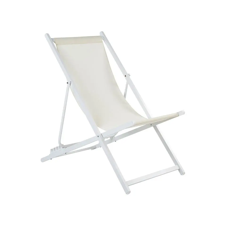 LOCRI II - Strandstoel - Wit/Beige - Polyester