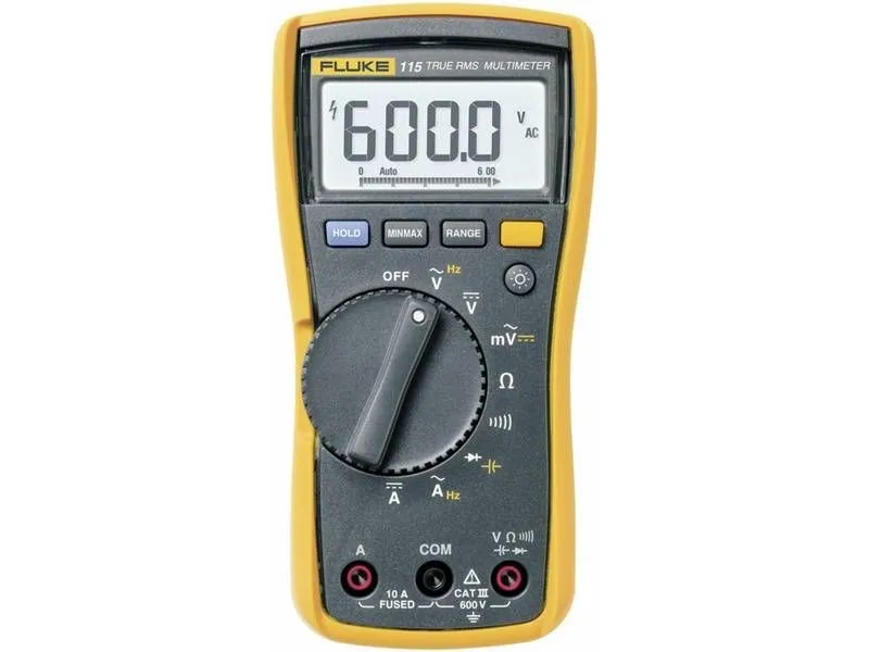 Fluke 115, Batteri, 9V, 84 mm, 46 mm, 167 mm, 550 g