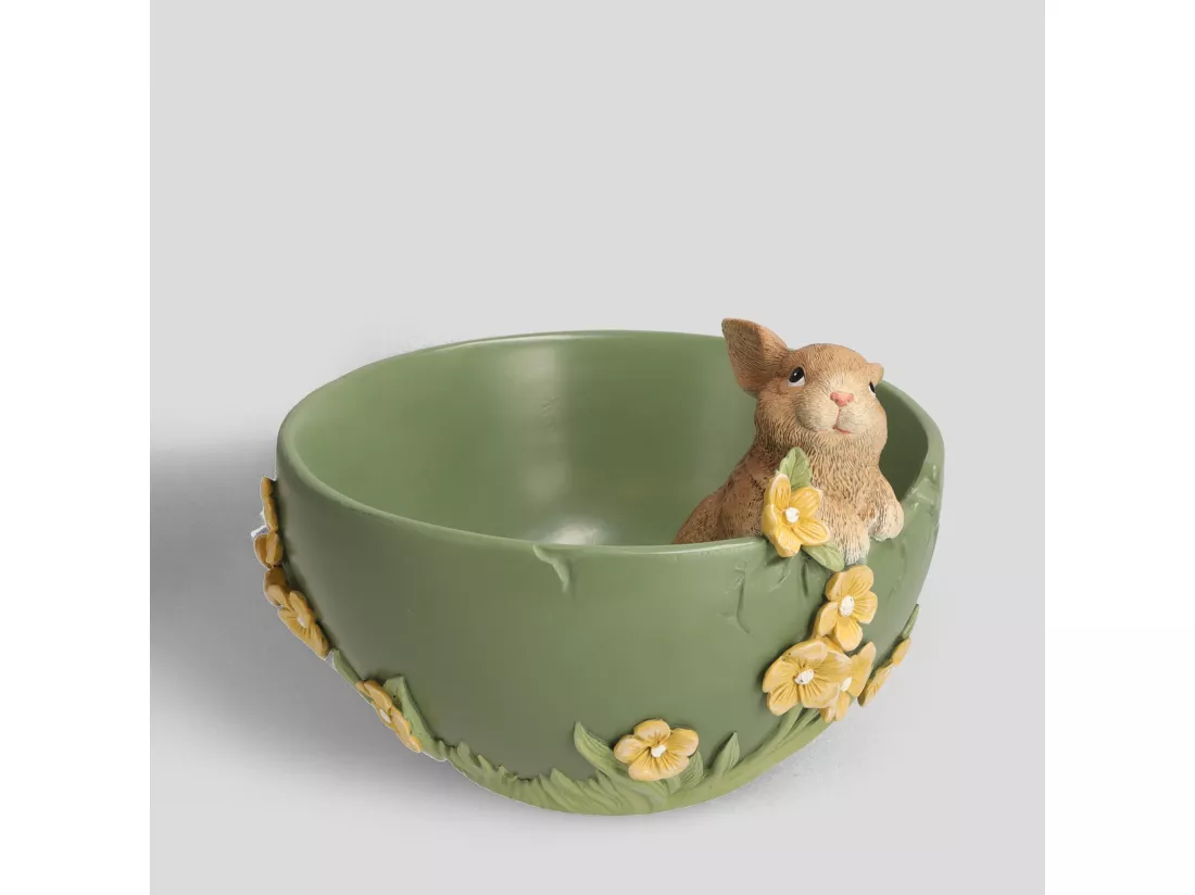 Bol Décoratif Bunisi Vert Moyen 16 x 20 cm