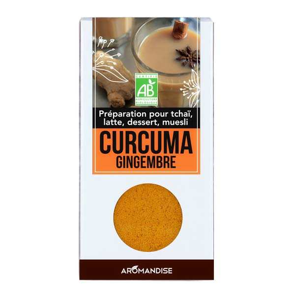 Curcuma latte au gingembre bio