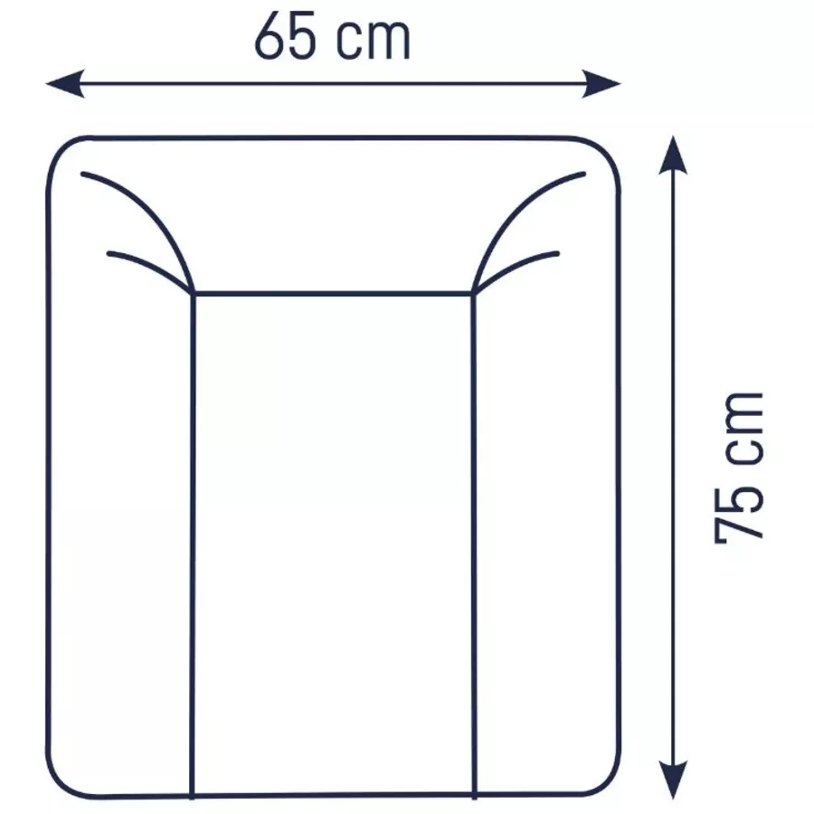 JULIUS ZÖLLNER Wickelauflage Softy Otti 65 x 75 cm