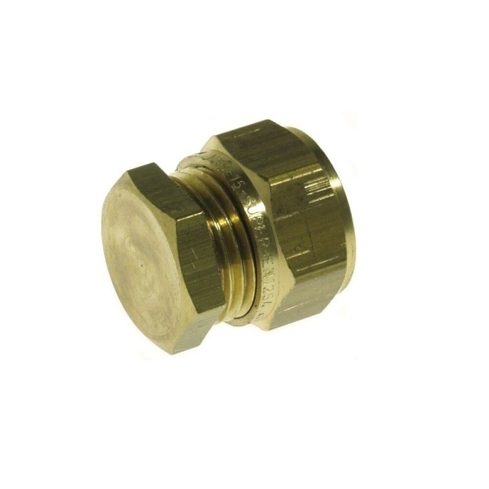 SLUTTSTYKKE MESSING 15 MM