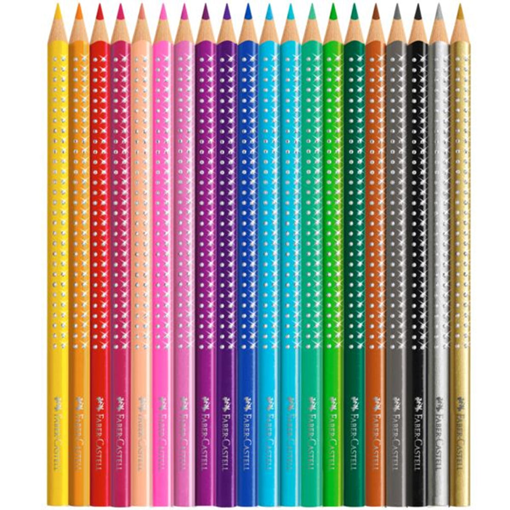 Køb Faber Castell Grip Sparkle 20 Farveblyanter