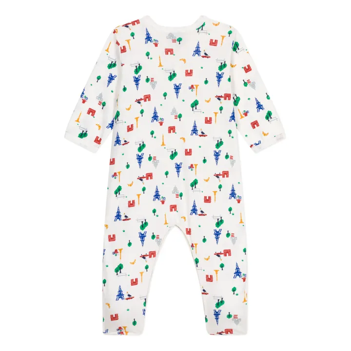 Petit Bateau Pyjama Milly Paris | Blanc