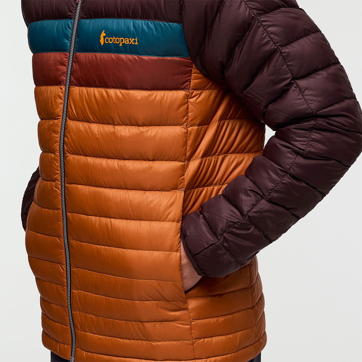 Cotopaxi Fuego Down Hooded dunjakke, herre (Coffee Sienna)
