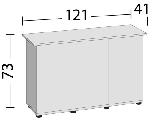 Juwel SBX Rio 240 aquariumkast, grijs, 121 x 41 x 73 cm