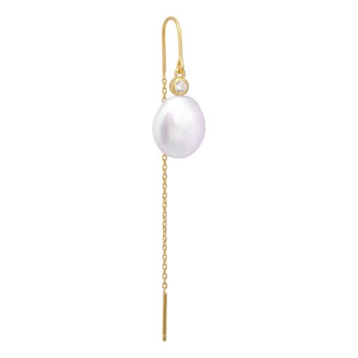 The Earring Shop Isla Hook Threader Ørering, Gold