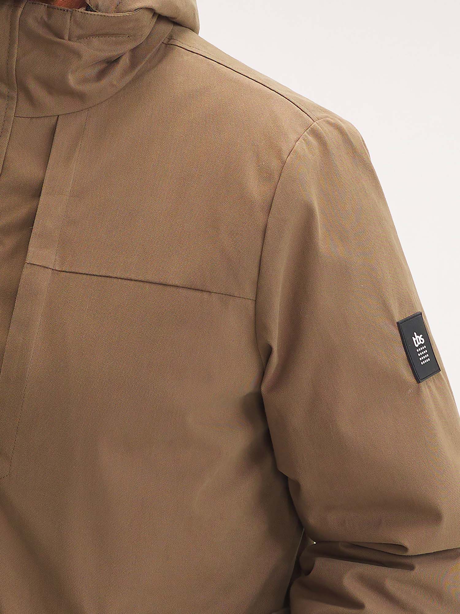 Veste Homme Imperméable Mi-Longue Kaki