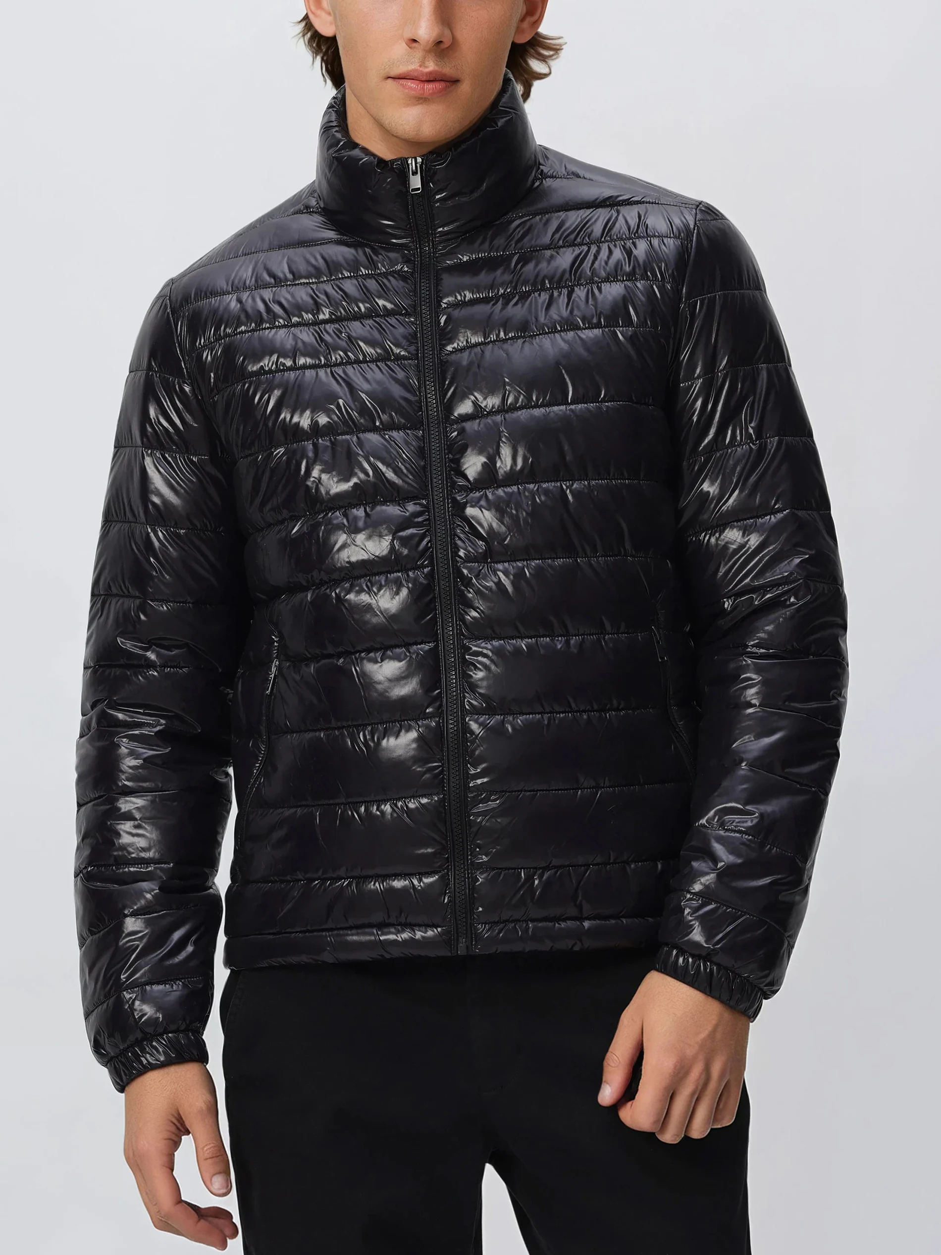 Steppjacke mit Stehkragen