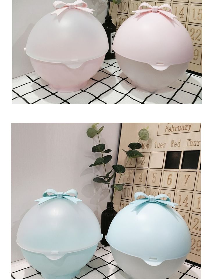 jademonra - Bow Plastic Makeup Desk Organizer