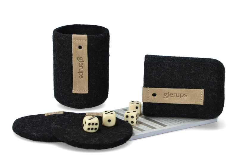 GLERUPS QUIETZY CHARCOAL WOOL MØRKEGRÅ JATZY-SÆT I ULD