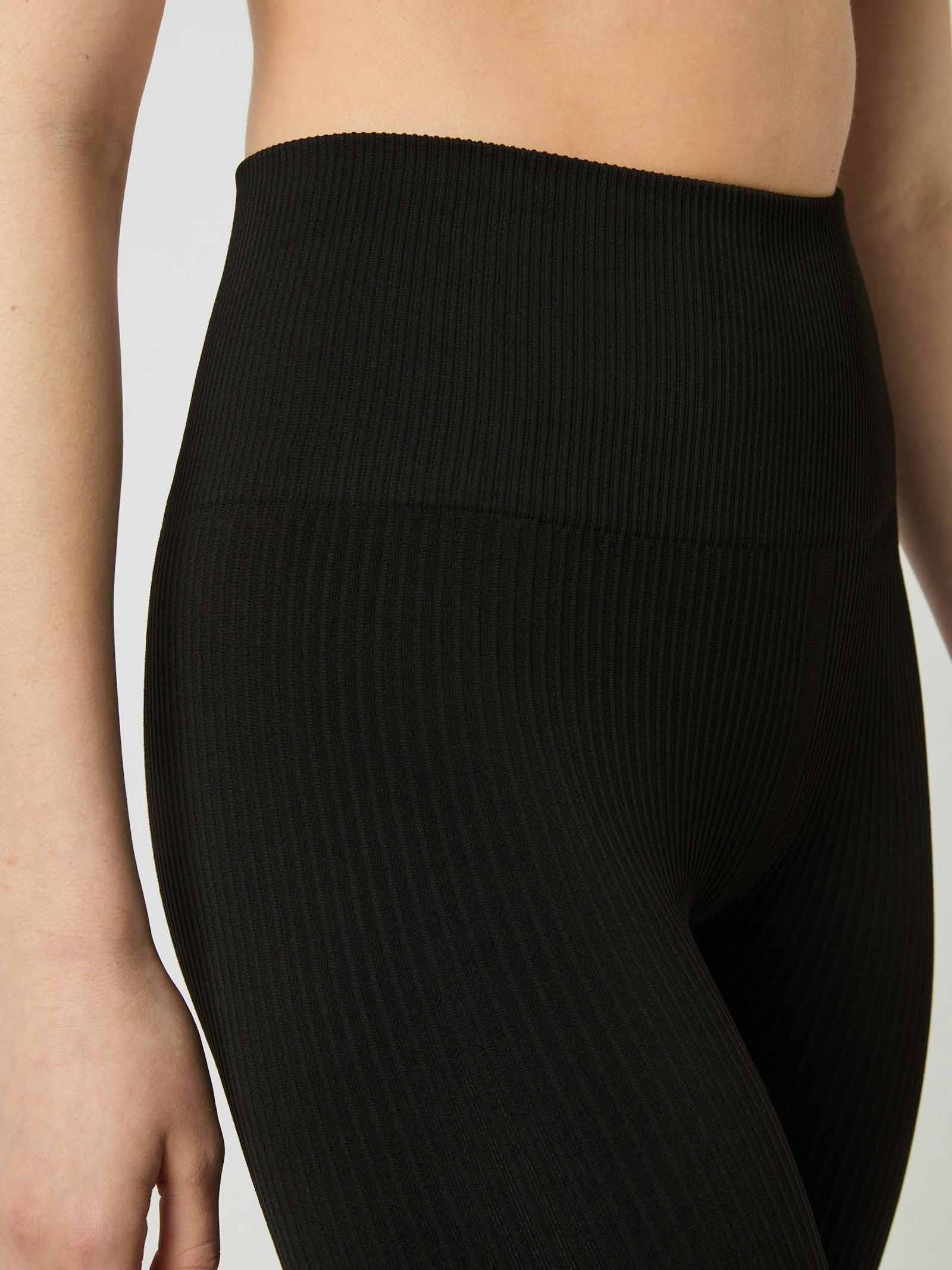 Studio Seamless Rib Tights Dame BK001/Black Beauty