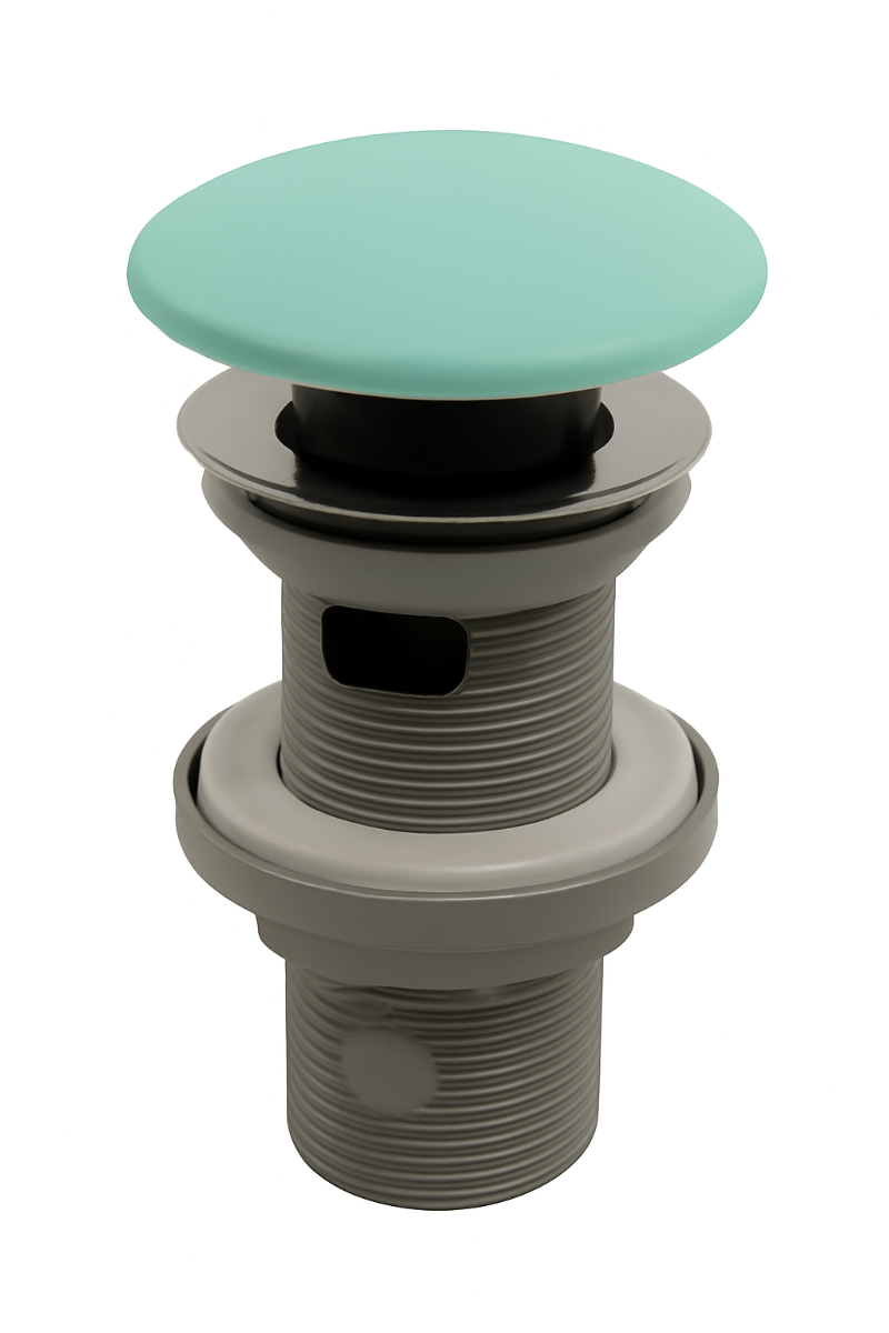 Isvea Universal keramische clickwaste met overloop mat mintgroen