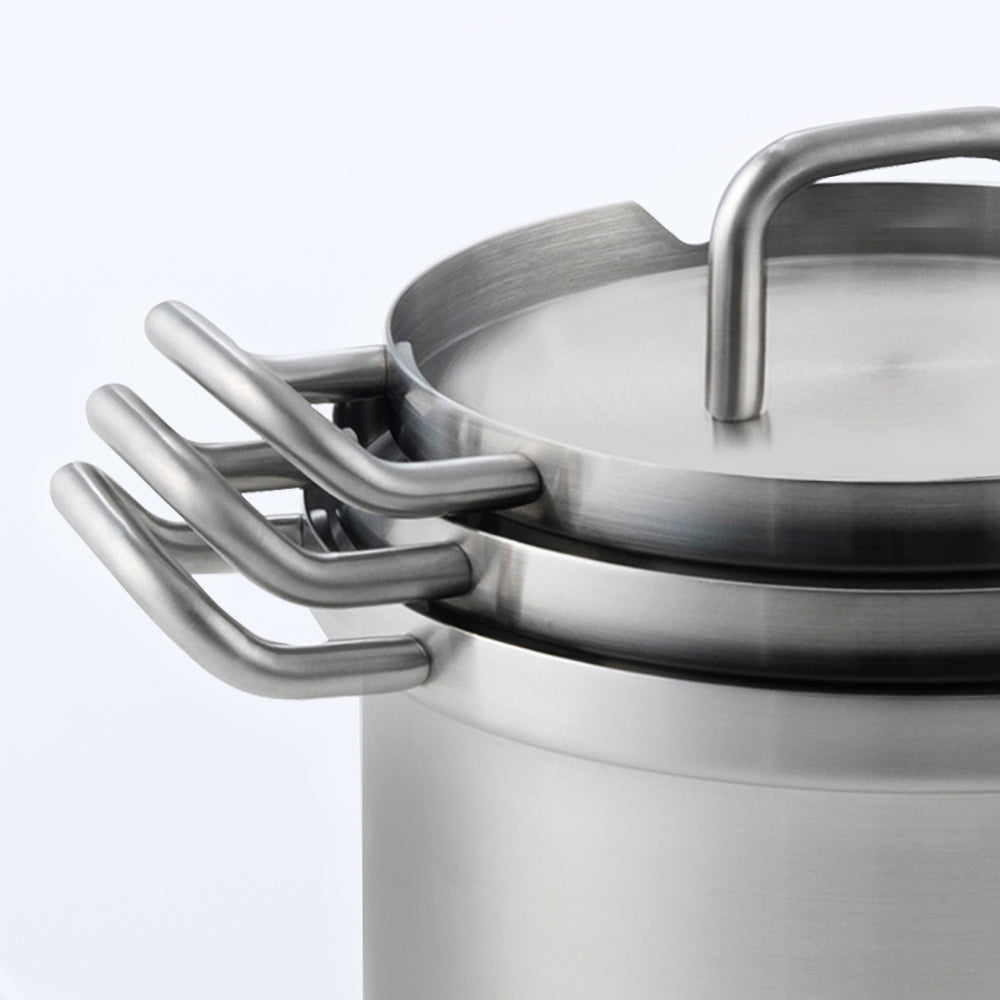 Q-linair Master steelpan 16 cm met deksel