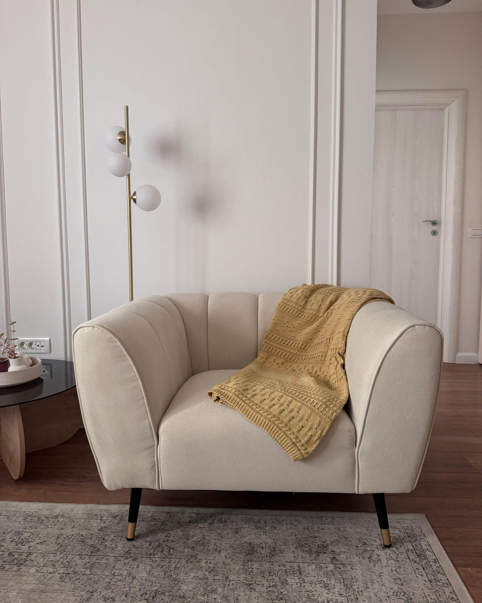 Fauteuil ORSTA Stof Lichtbeige