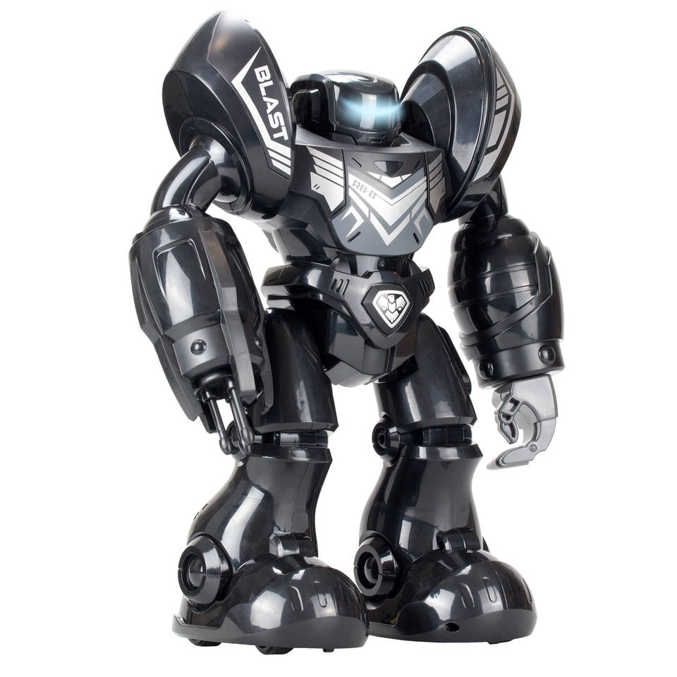 Robo Blast XL op afstand bestuurbare robot - zwart