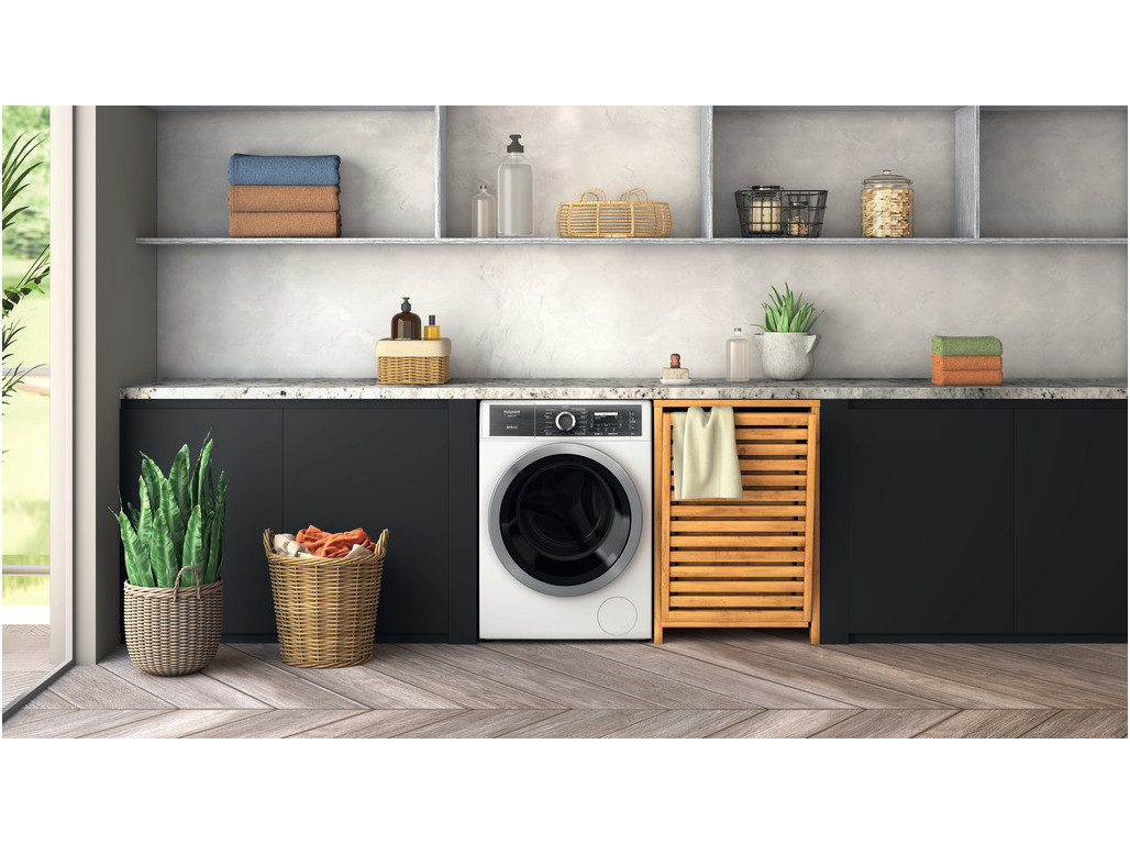 MÁQUINA DE LAVAR ROUPA HOTPOINT H8 99AD GPOWER SPT - BRANCO A 9KG