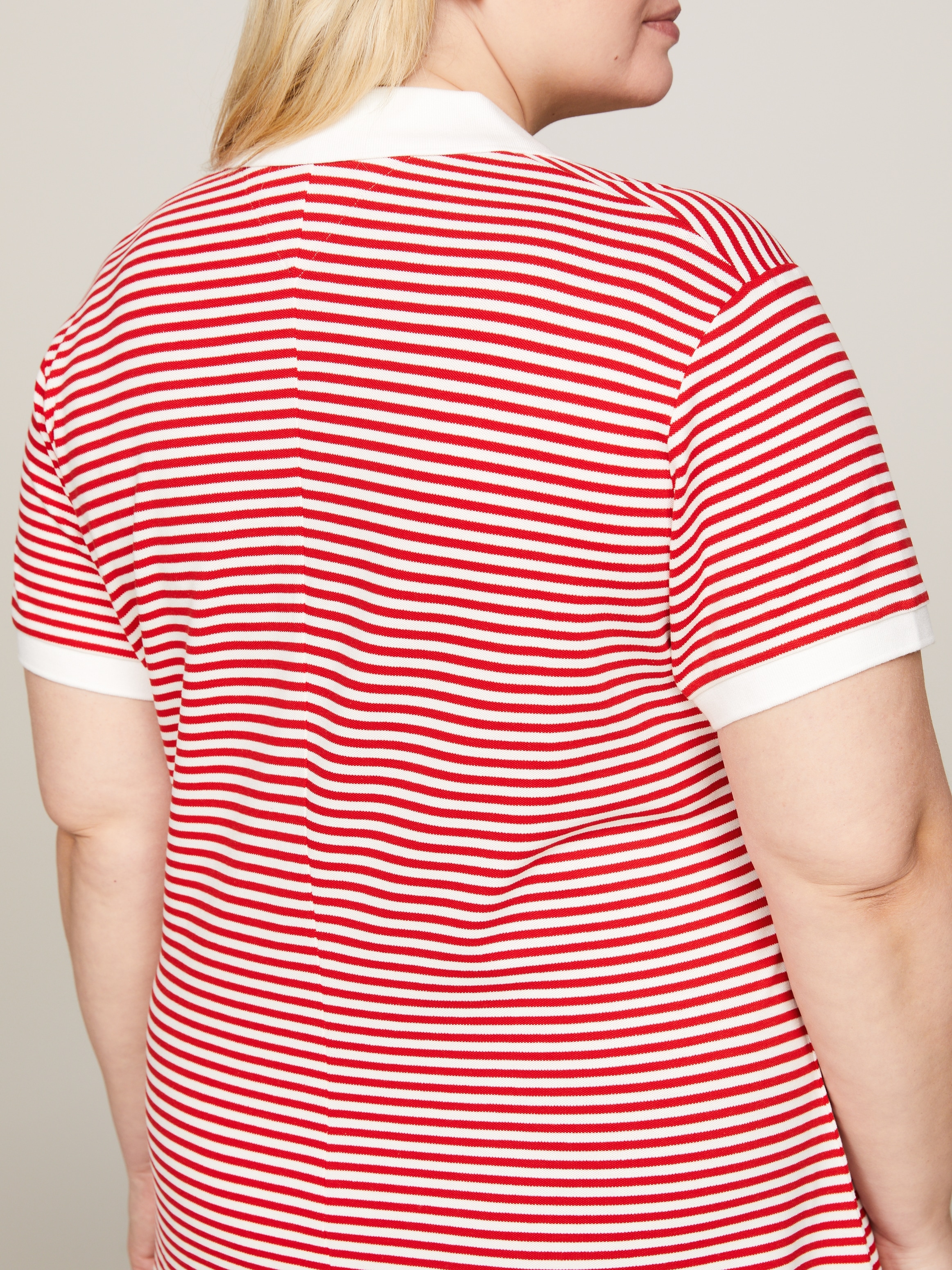Tommy Hilfiger Curve Polokleid »CRV OPEN PLACKET F&F LY POLO DRS« Grosse Grössen