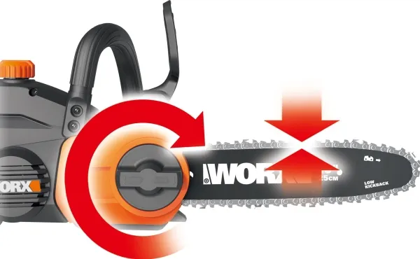 WORX WG322E.9, 3,7 m/s, Sort, Orange, Batteri, Lithium-Ion (Li-Ion), 20 V, 2,9 kg