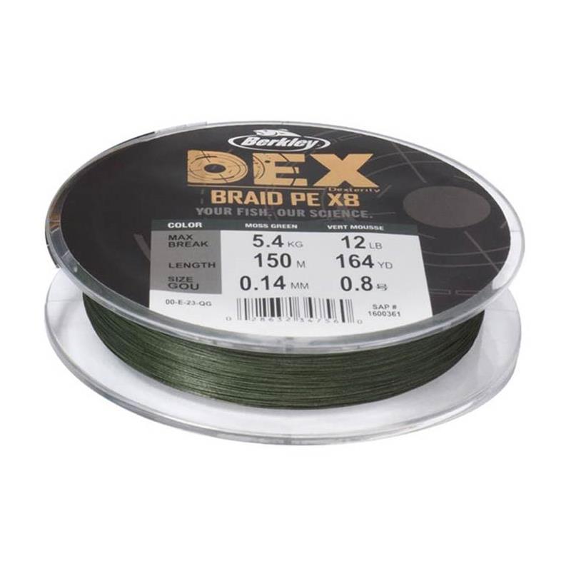 Tresse Berkley Dex Braid X8 Moss Green - 300M