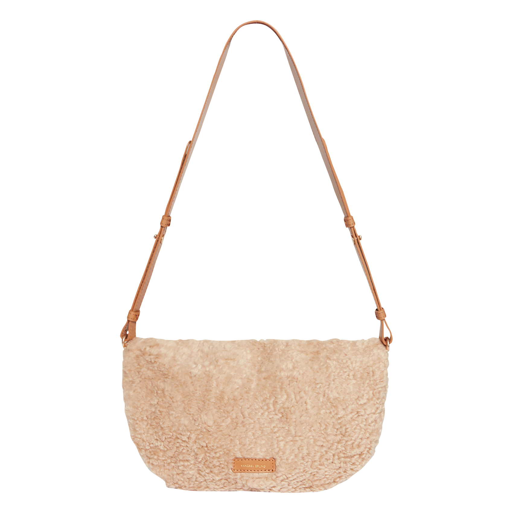 Sac banane effet fourrure | Beige