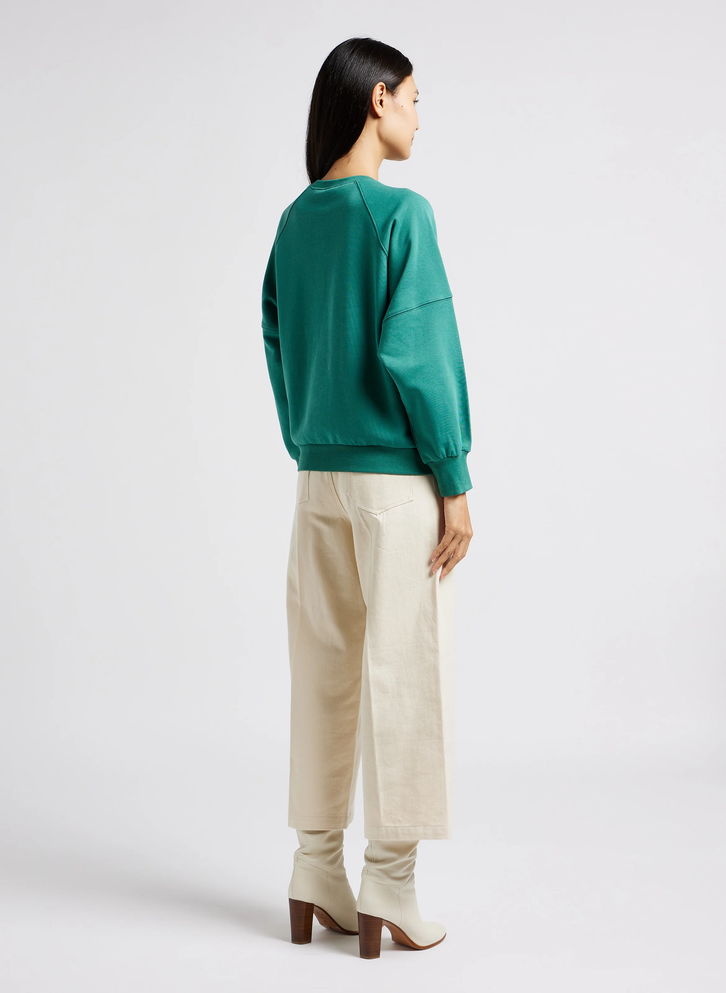 LEOPOLD - Pantacourt taille mi-haute en coton | Beige