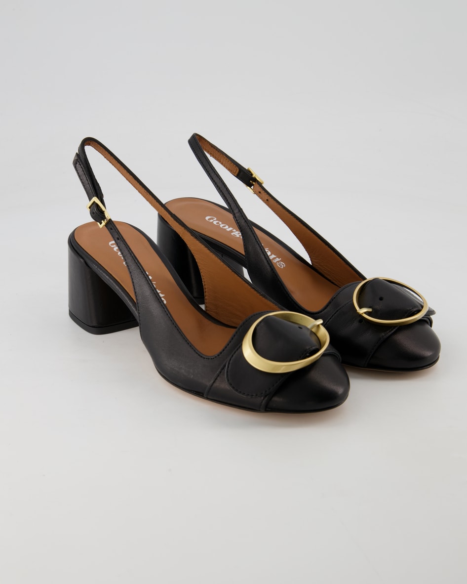 George Watts Pumps Slingpumps in Schwarz