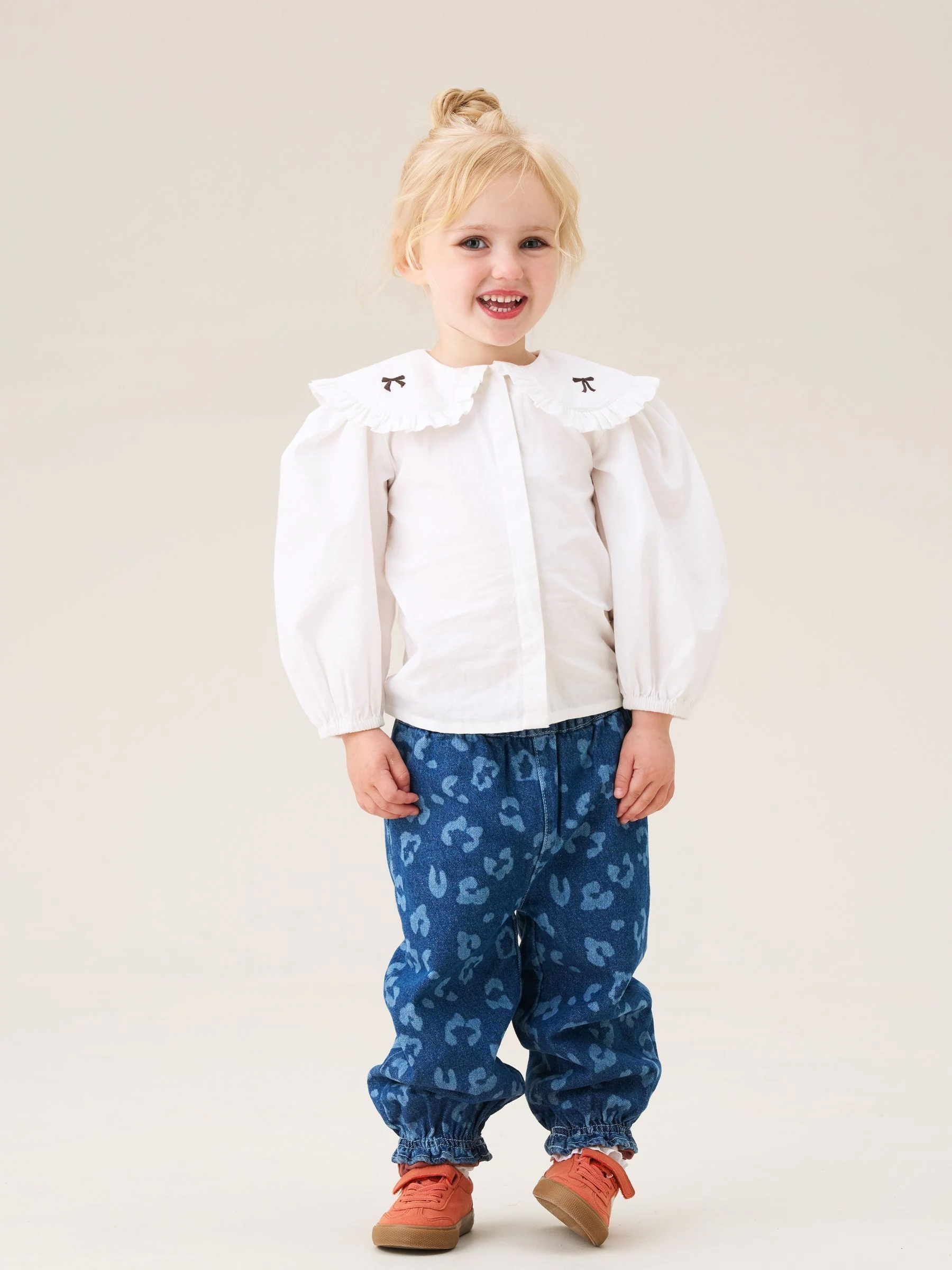Angel & Rocket Afina Embroidered Collar Blouse