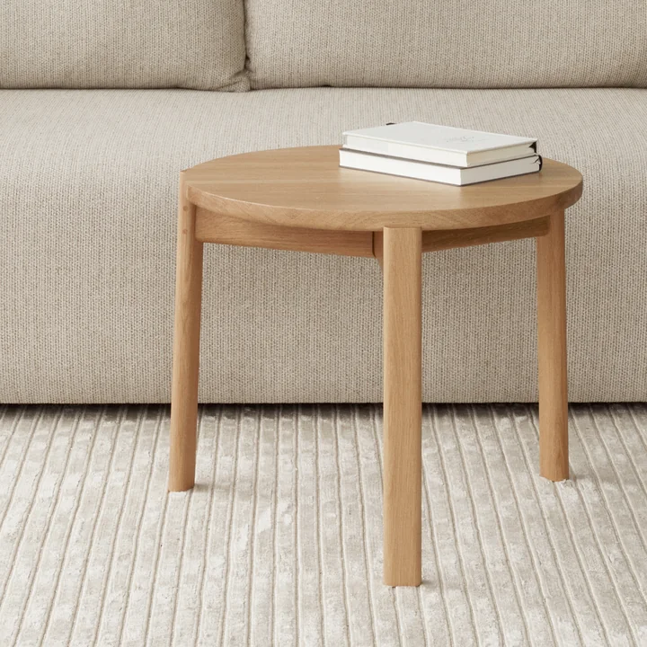 Audo - Passage Lounge Tisch, Ø 70 cm, Eiche natur