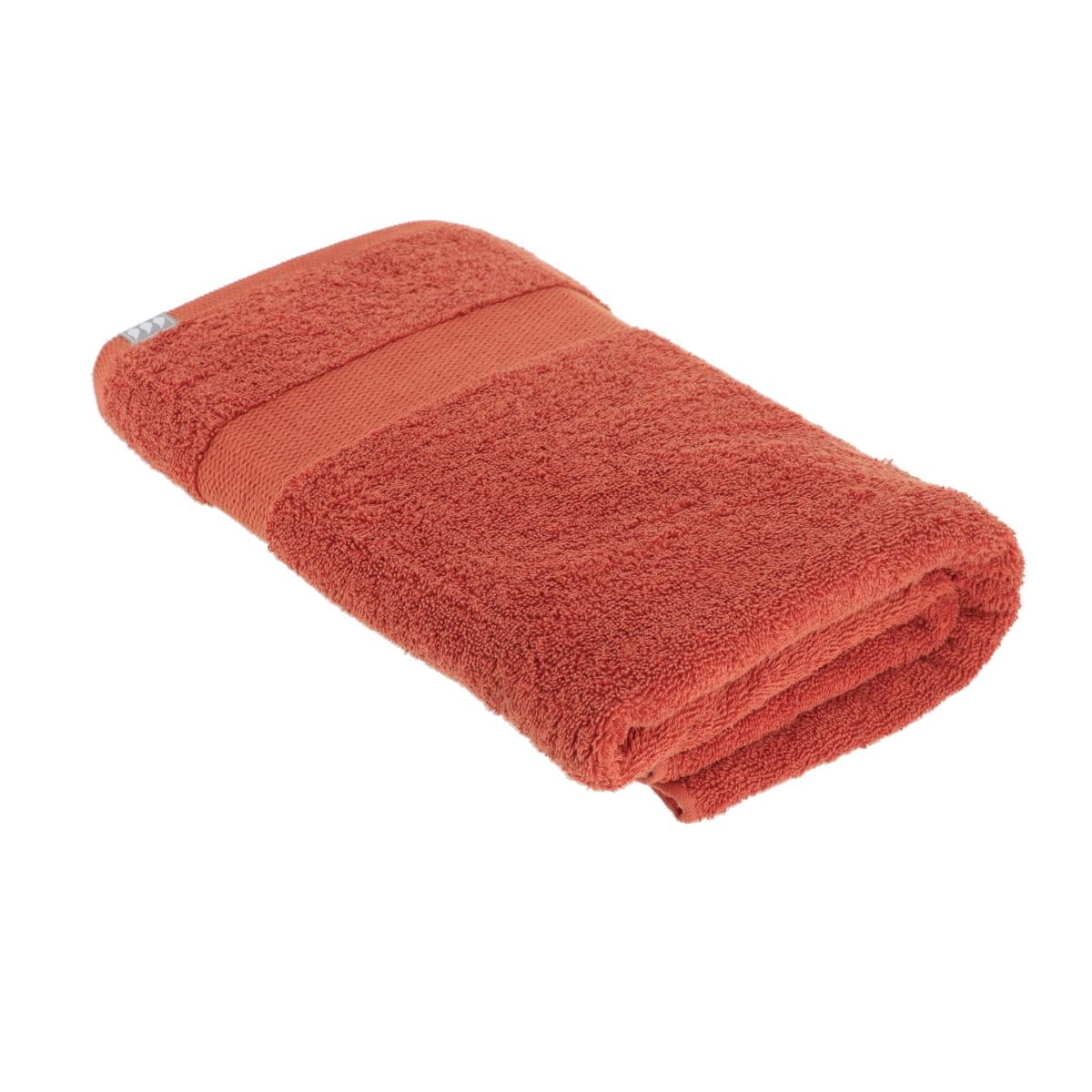 SERVIETTE BAIN 90X150CM COTON TERRACOTTA