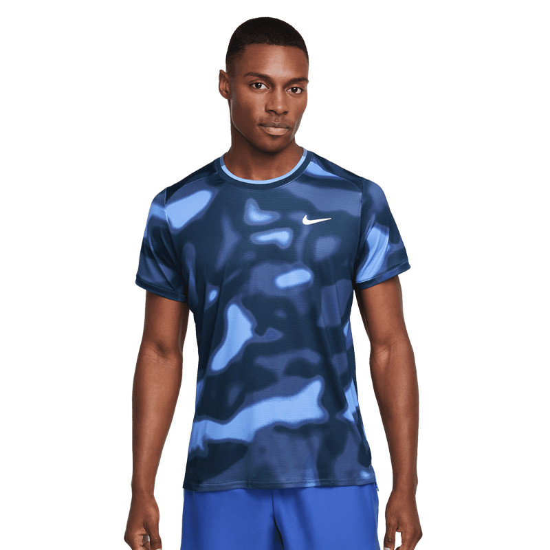 Tee-shirt de tennis Nike Court Dri-Fit Advantage bleu - Giovanni Mpetshi Perricard