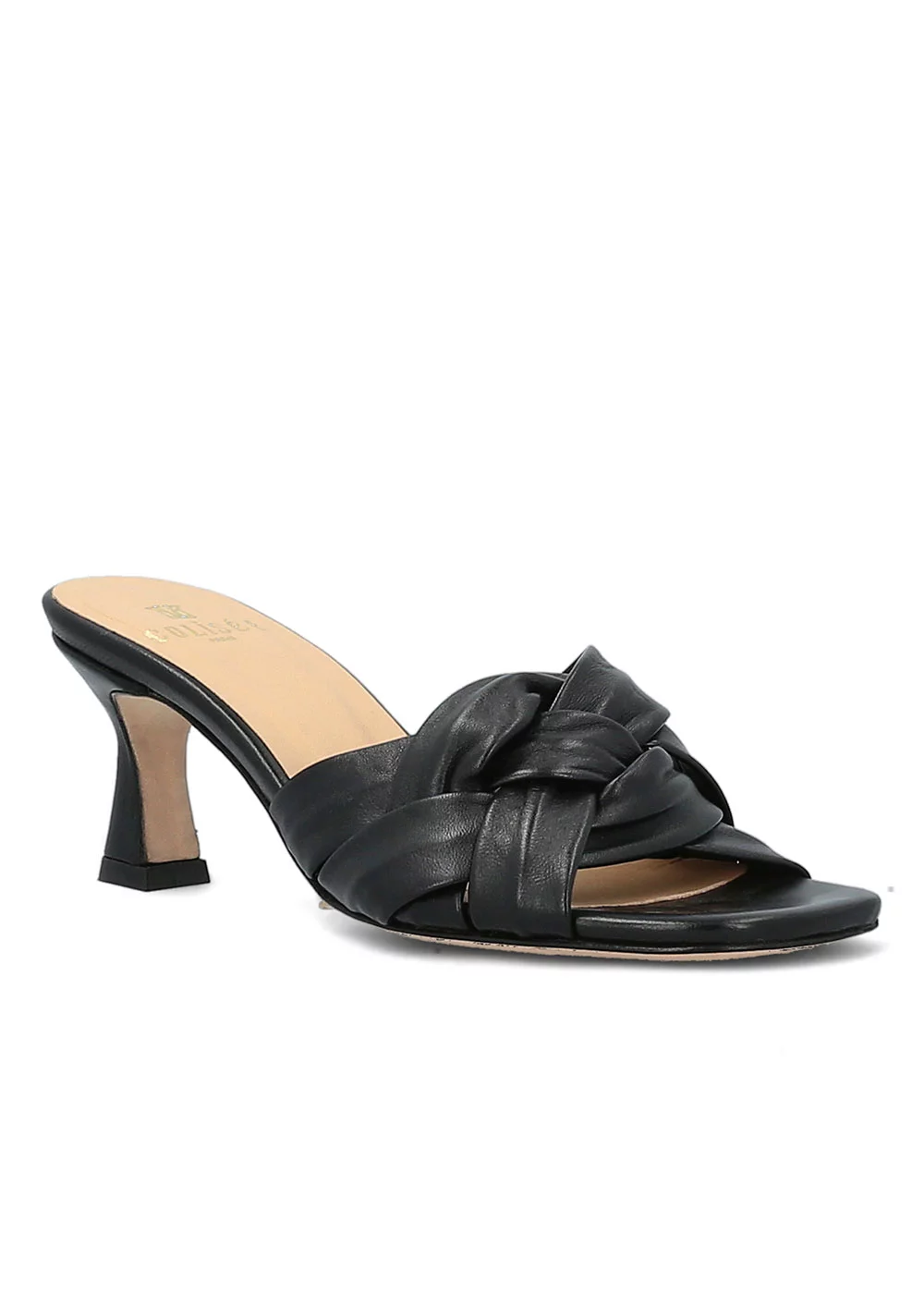 MULE REINETTE CUIR NOIR