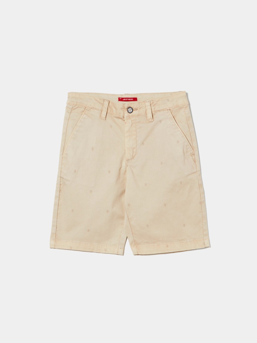 Calções com estampado de leões