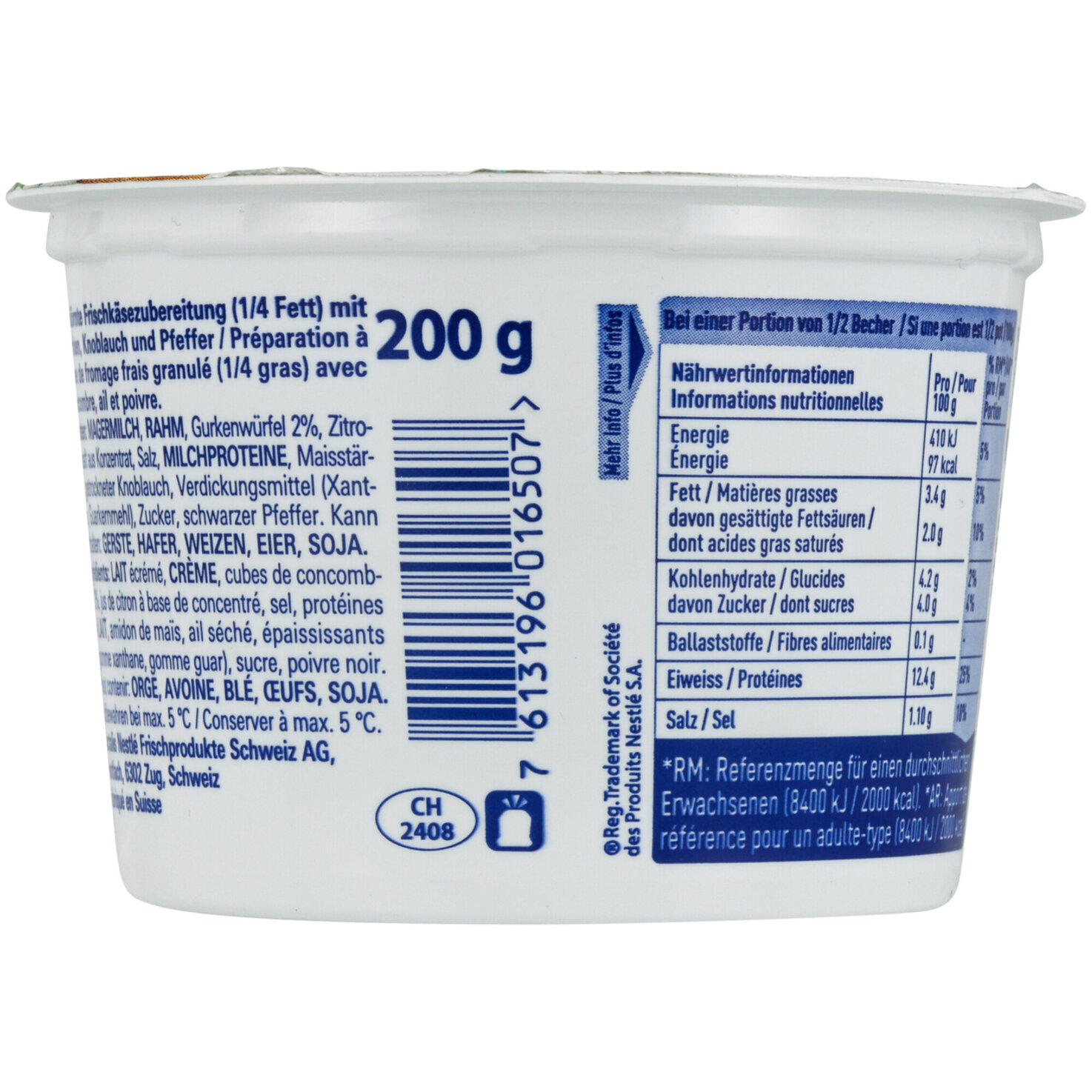 Hirz Hüttenkäse Tzatziki