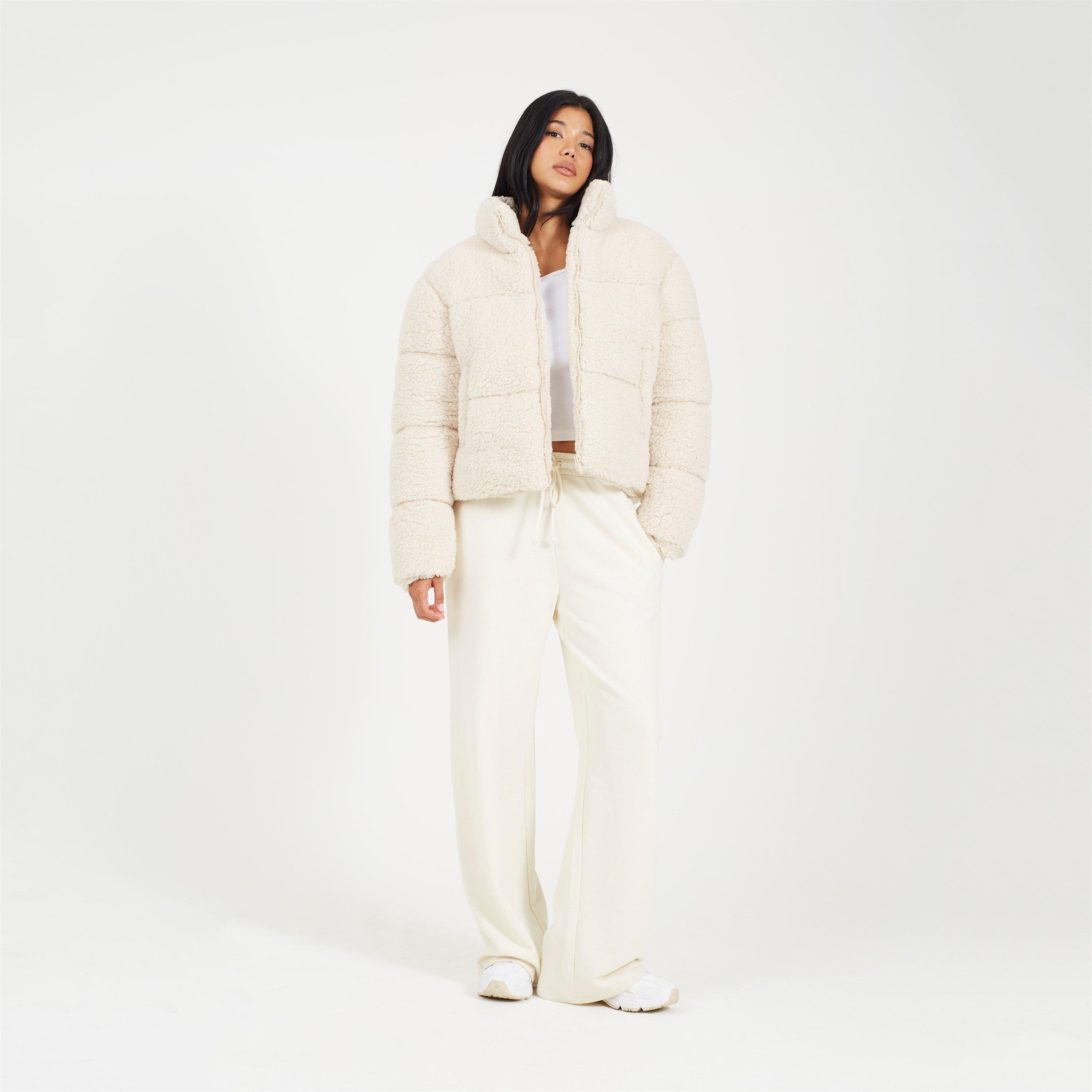 Be You Borg Borg Crop Puffer Jacket