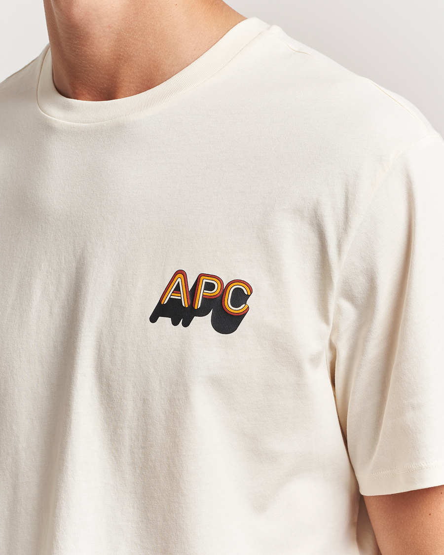 A.P.C. 70's Logo T-Shirt Ecru