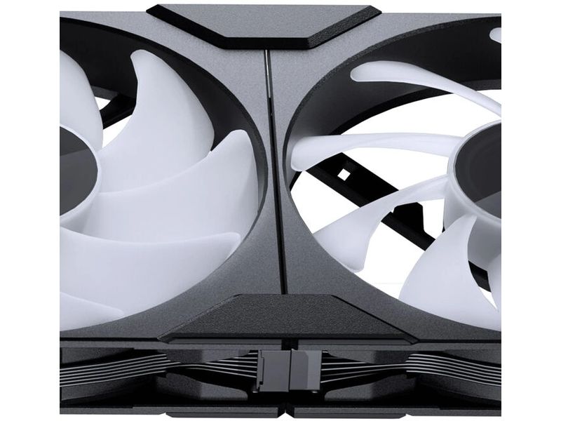 Phanteks PC-Lüfter M25G2-140 Schwarz 140 mm schwarzer Lüfter mit anpassbarer D-RGB-Beleuchtung