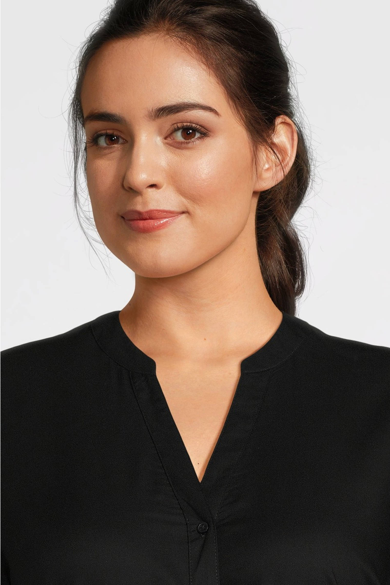 GREAT LOOKS lange blouse zwart