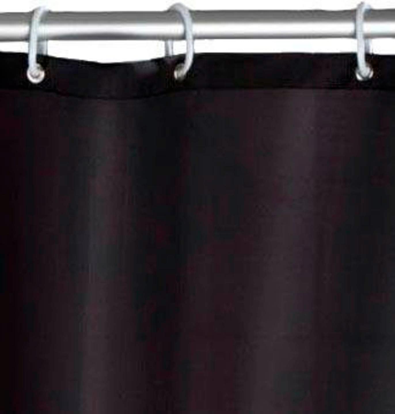 WENKO Duschvorhang »Uni Black« Breite 180 cm Höhe 200 cm, Polyester, waschbar